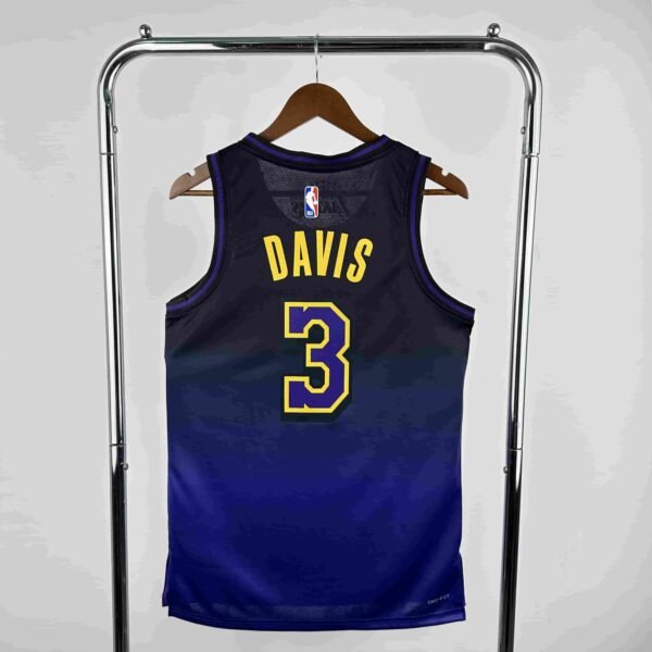 25th season Lakers City Edition No. 3 Davis - Image 3