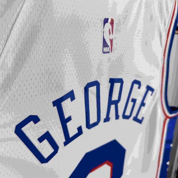 Season 23 76ers home white No. 8 George - Image 11