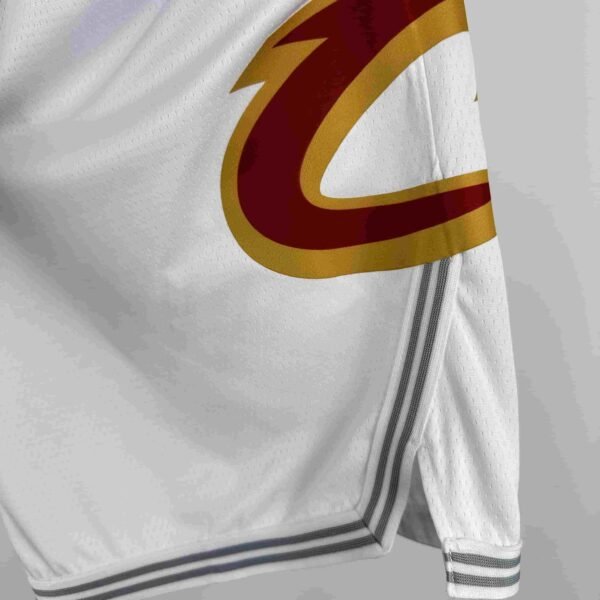 23 season Cavaliers home white shorts - Image 4
