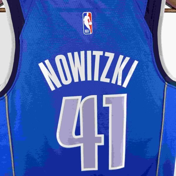 Mavericks Blue Away No. 41 Nowitzki - Image 3