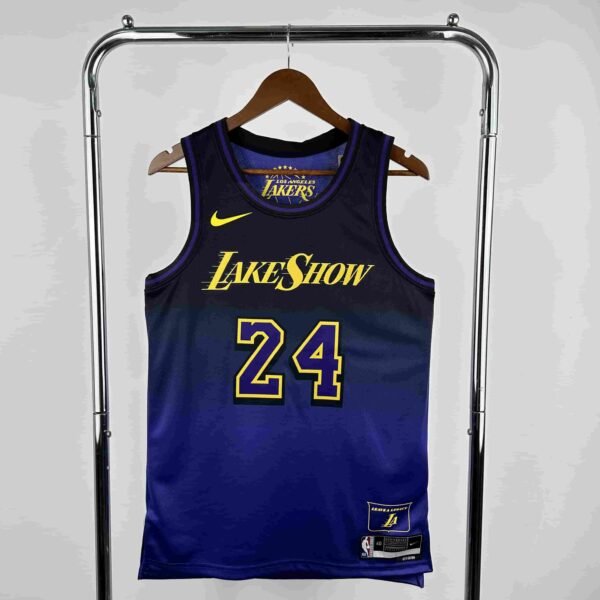 25th season Lakers City Edition No. 24 Kobe Bryant