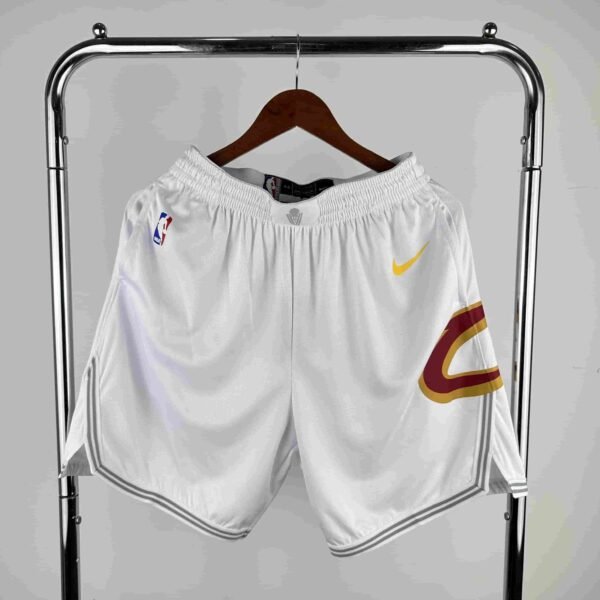 23 season Cavaliers home white shorts