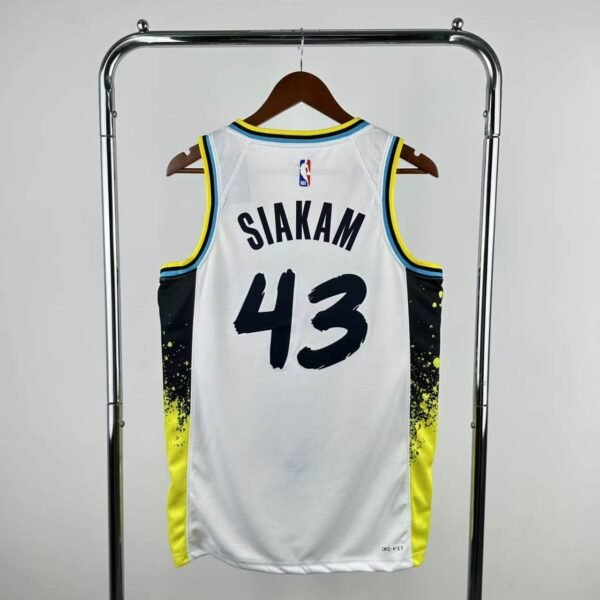 25th season Pacers City Edition No. 43 Silkam - Image 3