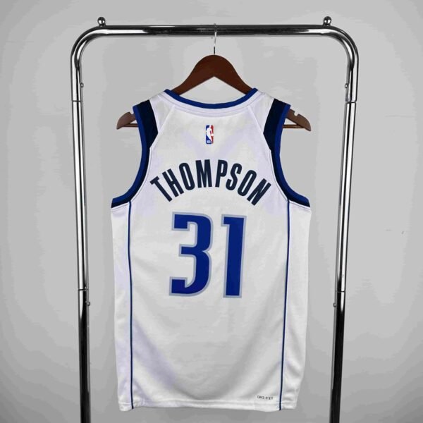 23rd season Mavericks home white No. 31 Thompson - Image 10