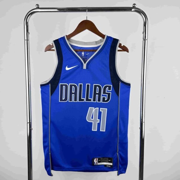 Mavericks Blue Away No. 41 Nowitzki