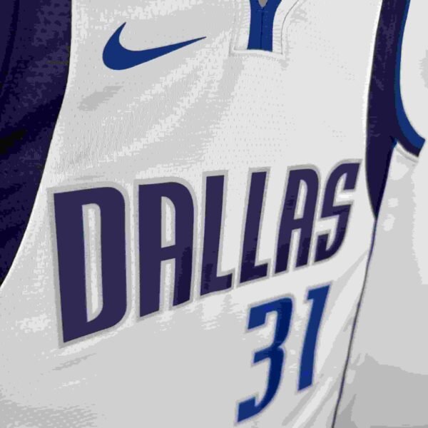 23rd season Mavericks home white No. 31 Thompson - Image 9
