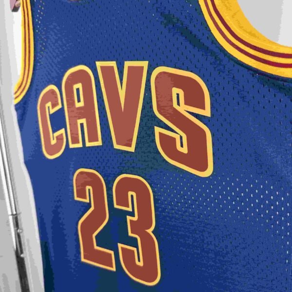 MN Hot Pressed Retro Jersey SW Cavaliers 1516 Season CAVS No. 23 James - Image 8