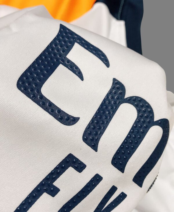 24-25 Real Madrid training uniform in orange and white - Image 7