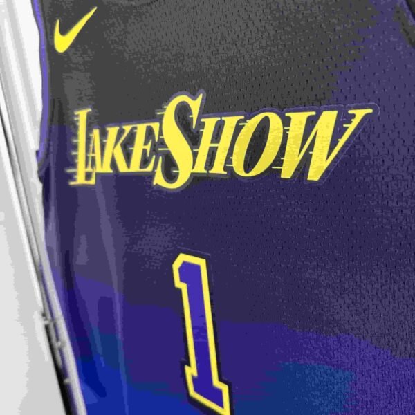25th season Lakers City Edition No.1 Russell - Image 4