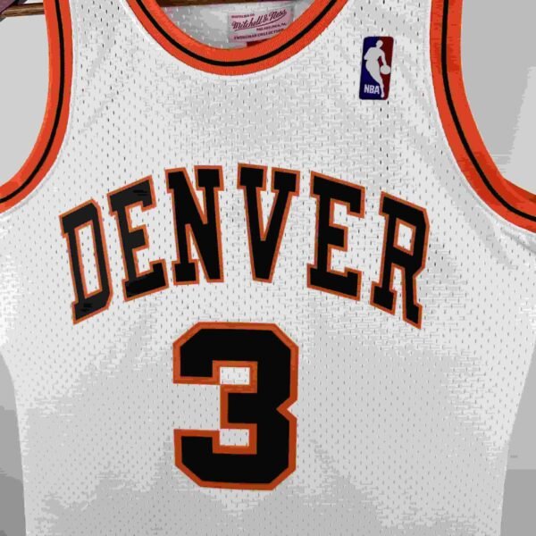 MN Hot Pressed Retro Jersey SW Nuggets 0607 Season ABA Retro Night No. 3 Iverson - Image 8